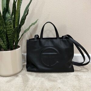 Telfar Medium Shopping Bag in Black